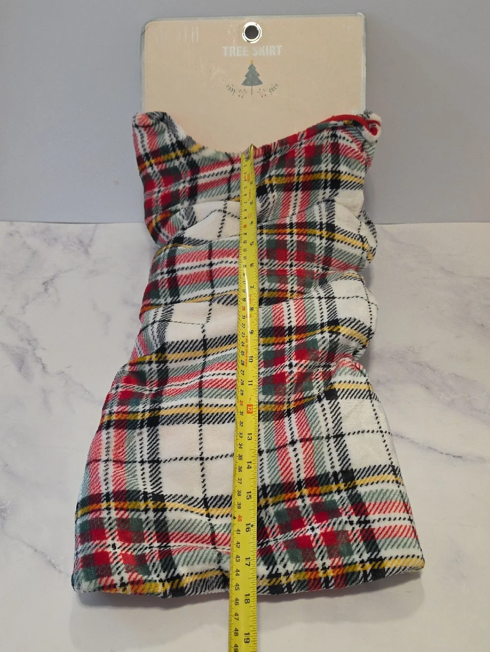 Motif Plaid Christmas Tree Skirt Brand New